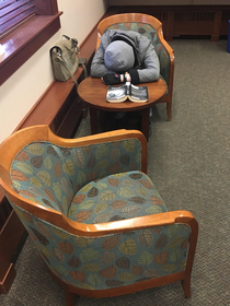 My roommate fell asleep at the library so I put  Shades of Grey in front of him