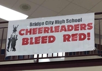 My schools banner was very poorly worded