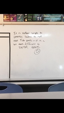 My science teacher likes Tide Pods too
