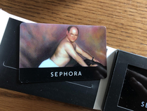 My sister asked for a gift card so I gave her Costanza