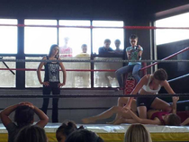 My sister does MMA at an all girls gym The local kids turned up