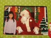 My sister doesnt like Santa very much