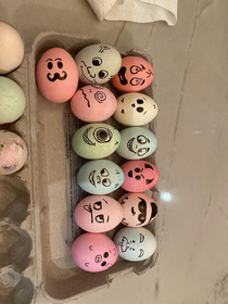 My sister made some cool Easter eggs
