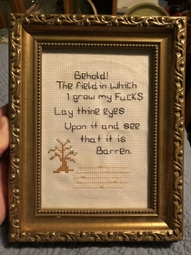 My sister made this for me for Christmas She knows me so well