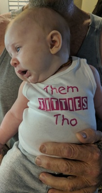 My sister made this shirt for her baby