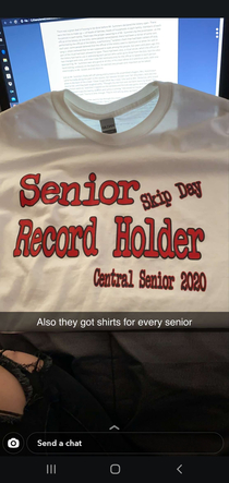My sister was supposed to graduate this year Here are their senior shirts