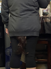 My sisters hair is so long that if she puts her hoodie over it it looks like shes wearing a furry butt plug 