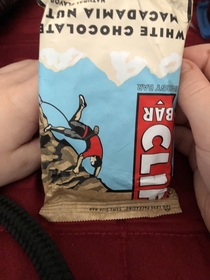 My Six Year Old Son Pointed Out When You Hold A Clif Bar Upside Down It Looks Like The Last Moment Of That Guys Life