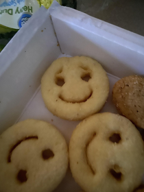My smiley fry couldnt hide his worry