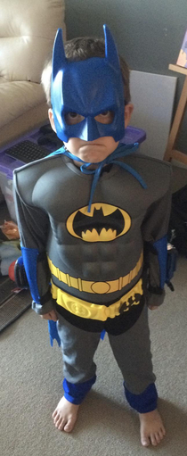 My son channeling some Batman angerthis does not bode well for me