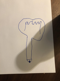 My son drew a light bulb
