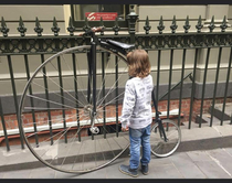 My son knew a Penny Farthing bike was called so because of the old coins This is him confused Mum I didnt know the old money was so big