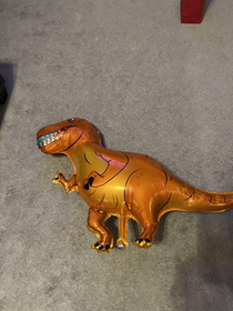 My sons birthday dinosaur balloons came anatomically correct