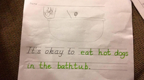 My sons Kindergarten priorities were on point