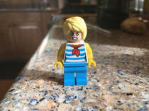 My sons Lego mini figure wants to speak with the manager