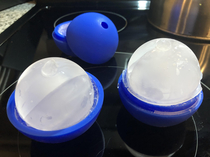 My spherical ice molds have a noticeable design flaw