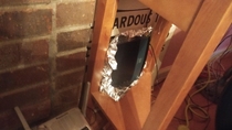 My stepdad put Tinfoil over the router to stop people from hacking it