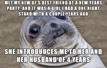 My stomach dropped when I first saw her not sure if I should tell my Girlfriend