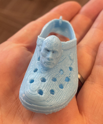 My students are carrying around D printed Dwayne the Crock Johnsons