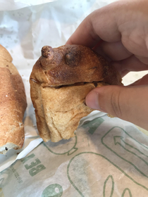 My Subway sandwich is a frog
