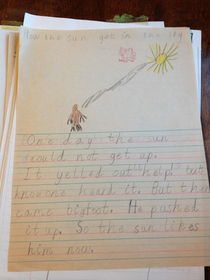 My super accurate story about how the sun got in the sky circa 