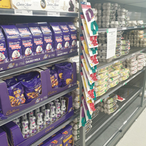 My supermarket has put Easter eggs where the regular eggs would normally be