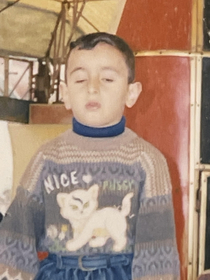 My sweater as a kid in Iraq