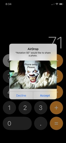 My teacher learned how to use airdrop