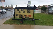 My town opened a Dicks sporting goods This is the local gun stores response