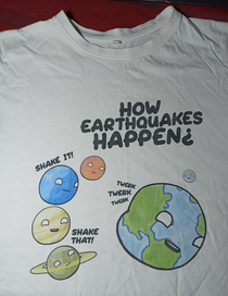 My Tshirt design How earthquakes happen