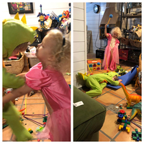 My two sons deemed that Peach should finally defeat Bowser on her own