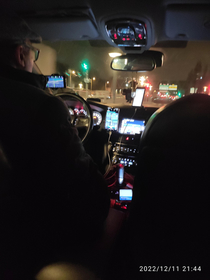 My Uber driver has  GPS on simultaneously Not sure if I should be worried or reassured