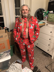 My uncle is getting excited for Christmas already