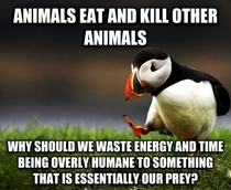 My Vegan-Unfriendly Popular Opinion Puffin