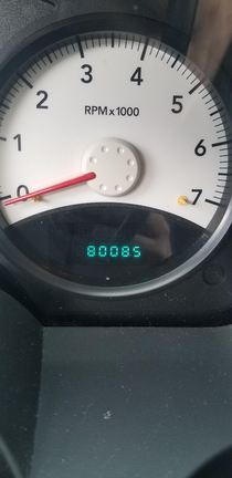 My vehicle rolled over to the perfect mileage today