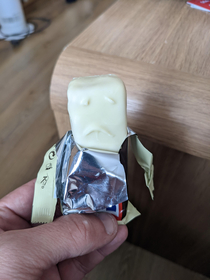 My White Snickers looks sad he knows hes about to be eaten
