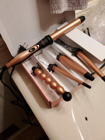 My wife bought a new curling iron I think