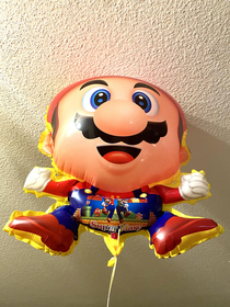 My wife bought some helium balloons for our sons birthday party It took me more than  years to find out that Mario has got a gay brother called Super Mary