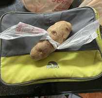 My wife couldnt open the bag so this was her solution when she bought the potato