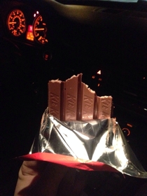 My wife gets really angry at the way I eat Kit-Kats Like it really bothers her lol