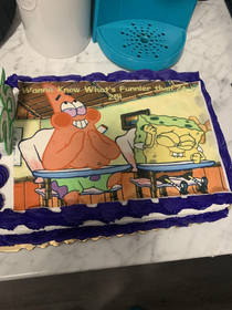My wife got me a cake for my th birthday
