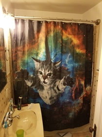 My wife got the shower curtain for me Reddit my time is now