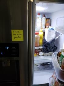 My wife has been waiting for  days for me to open fridge Lol