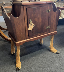 My wife is antique shopping and threatened to bring this home Im pretty sure shes joking but I still kind of want to change the locks just in case