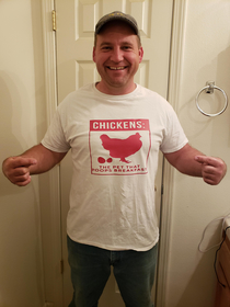 My wife just made me this shirt We live on a farm