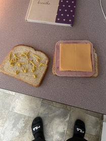 My wife says my sandwich looks sad