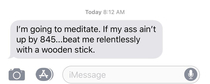 My wife sent me this Im thinking it might undo the peacefulness from the meditation