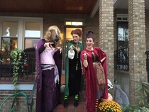 My wife sister-in-law and I were the witches from Hocus Pocus