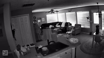 My wife took my two teenage boys to see Halloween Itll be dark when they get home So I setup a nice surprise for them when they get back Checked my security camera and this is what it looks like