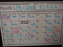 My wife updated the calendar